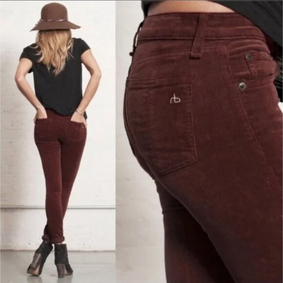 Rag & Bone Boudreaux skinny corduroy pants size 25 - Picture 1 of 12